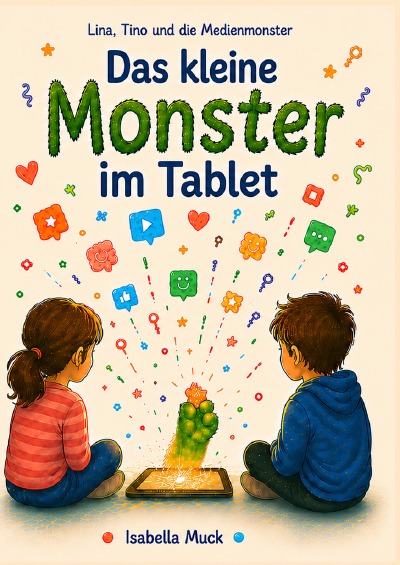 'Cover von Das kleine Monster im Tablet'-Cover