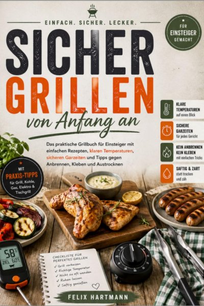 'Cover von Sicher grillen von Anfang an'-Cover