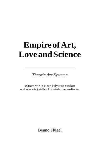 'Cover von Empire of Art, Love and Science – Theorie der Systeme'-Cover