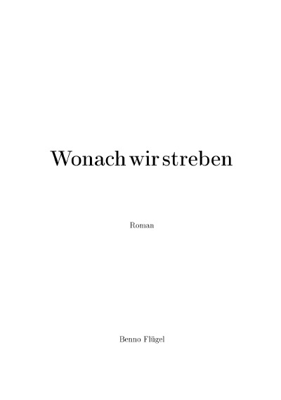 'Cover von Wonach wir streben'-Cover