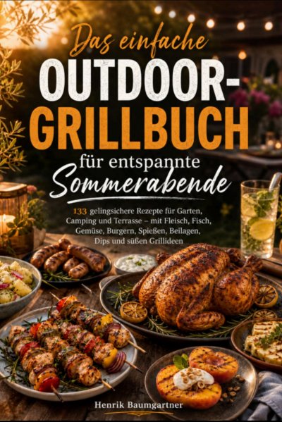 'Cover von Das einfache Outdoor-Grillbuch für entspannte Sommerabende'-Cover