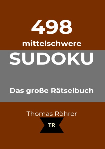 'Cover von 498er Sudoku mittelschwer, DIN A5'-Cover