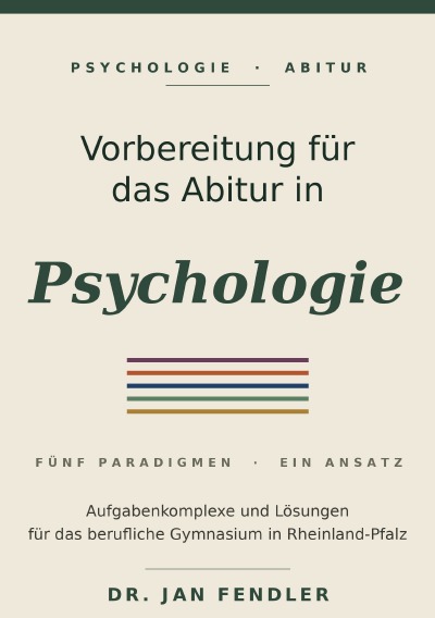 'Cover von Vorbereitung auf das Abitur im Fach Psychologie – Aufgaben und Lösungen'-Cover