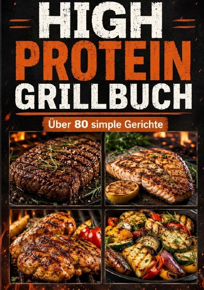 'Cover von High Protein Grillbuch'-Cover