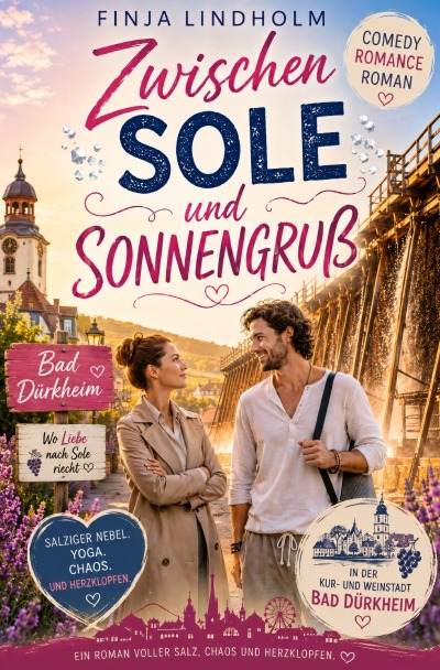'Cover von Zwischen Sole und Sonnengruß: Liebesglück und Salznebel in Bad Dürkheim | Ein herzerwärmender Wohlfühlroman über die Kunst des Loslassens und die Liebe in der Pfalz'-Cover
