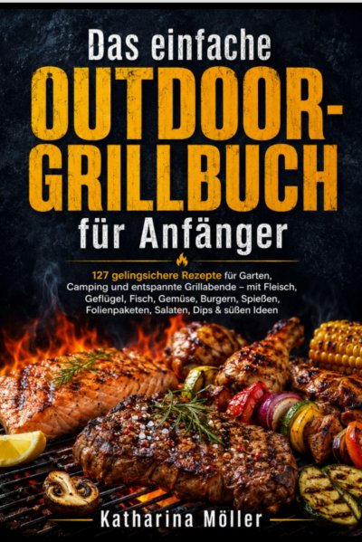'Cover von Das einfache Outdoor-Grillbuch für Anfänger'-Cover