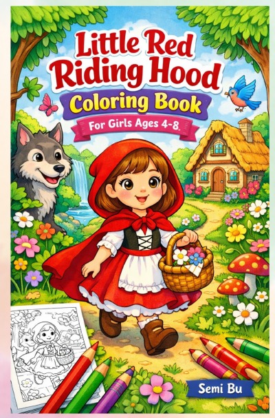 'Cover von Color with Little Red Riding Hood'-Cover