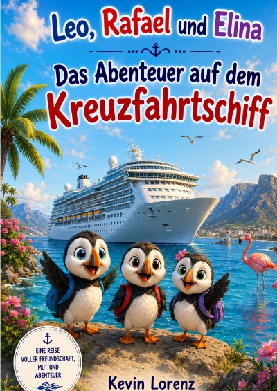 'Cover von Leo, Rafael und Elina – Das Abenteuer auf dem Kreuzfahrtschiﬀ'-Cover
