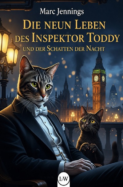 'Cover von Die neun Leben des Inspektor Toddy – Fall 3 – Inspektor Toddy und der Schatten der Nacht'-Cover