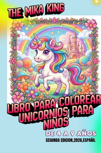 'Cover von Libro para colorear unicornios para niños The Mika King'-Cover