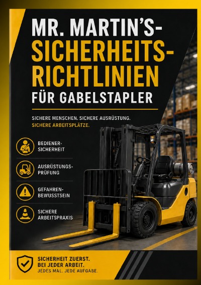 'Cover von Mr. Martin’s Sicherheitsrichtlinien für Gabelstapler Fahrer'-Cover