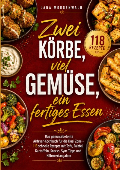 'Cover von Zwei Körbe, viel Gemüse, ein fertiges Essen'-Cover