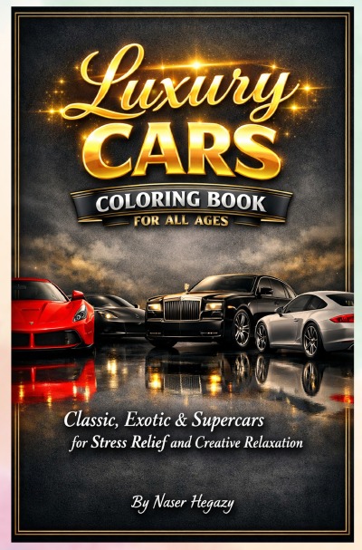 'Cover von Luxury Cars Coloring Book for All Ages'-Cover