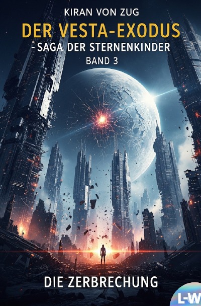 'Cover von Der Vesta-Exodus – Die Saga der Sternenkinder – Buch 3 – Die Zerbrechung'-Cover