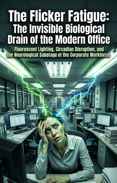 'Cover von The Flicker Fatigue: The Invisible Biological Drain of the Modern Office'-Cover