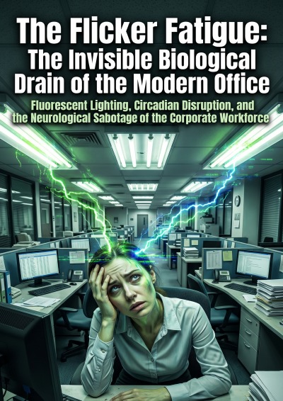 'Cover von The Flicker Fatigue: The Invisible Biological Drain of the Modern Office'-Cover