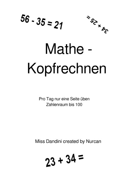 'Cover von Mathe – Kopfrechnen – Pro Tag nur eine Seite üben – Zahlenraum bis 100'-Cover