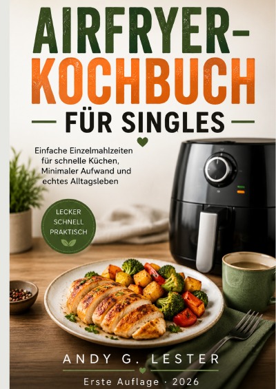'Cover von airfryer-kochbuch für singles'-Cover