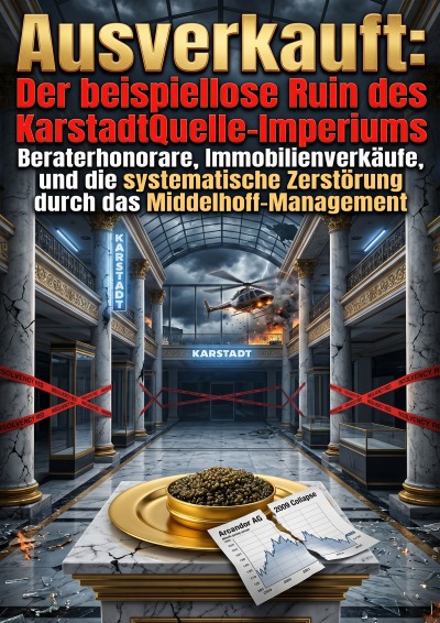 'Cover von Ausverkauft: Der beispiellose Ruin des KarstadtQuelle-Imperiums'-Cover