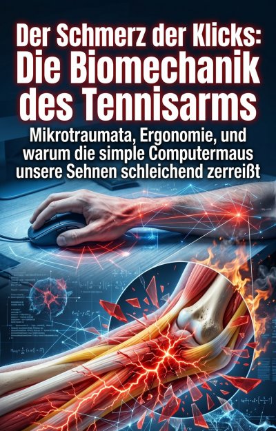 'Cover von Der Schmerz der Klicks: Die Biomechanik des Tennisarms'-Cover