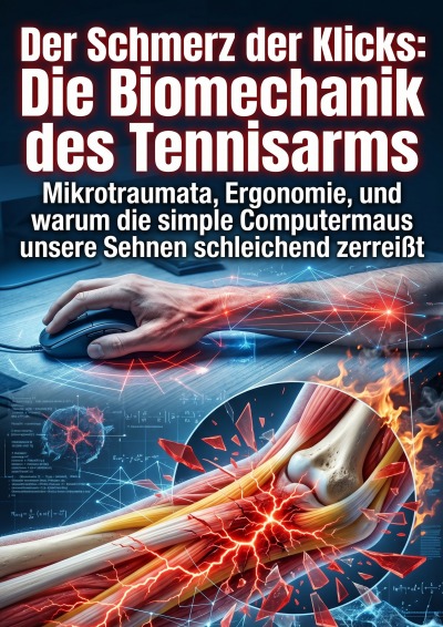 'Cover von Der Schmerz der Klicks: Die Biomechanik des Tennisarms'-Cover