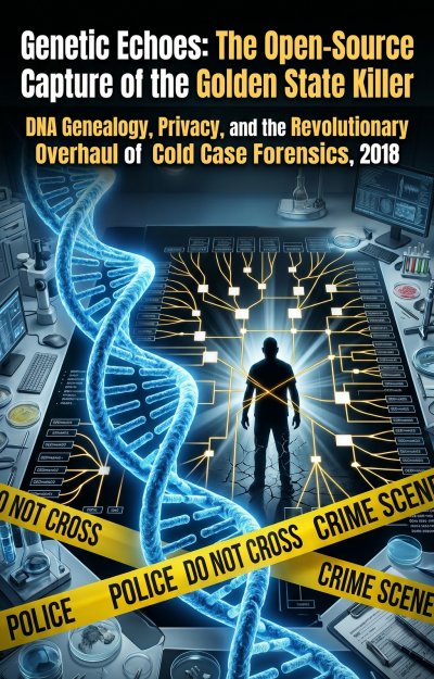 'Cover von Genetic Echoes: The Open-Source Capture of the Golden State Killer'-Cover
