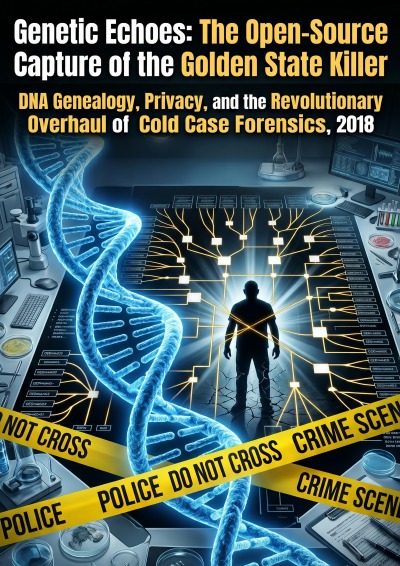 'Cover von Genetic Echoes: The Open-Source Capture of the Golden State Killer'-Cover
