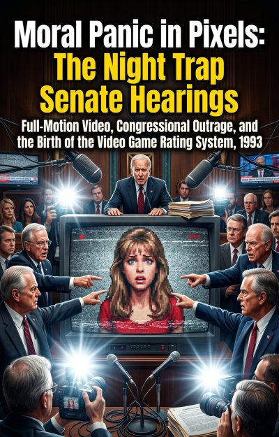 'Cover von Moral Panic in Pixels: The Night Trap Senate Hearings'-Cover