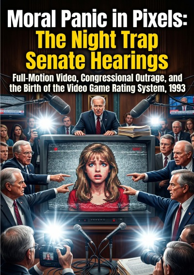 'Cover von Moral Panic in Pixels: The Night Trap Senate Hearings'-Cover