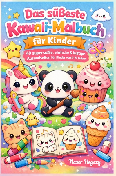 'Cover von Das süßeste Kawaii-Malbuch für Kinder'-Cover