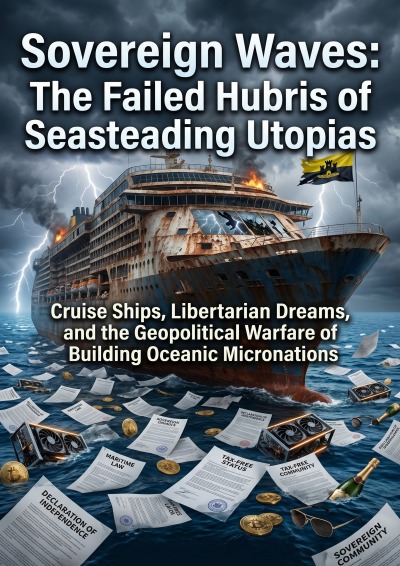 'Cover von Sovereign Waves: The Failed Hubris of Seasteading Utopias'-Cover