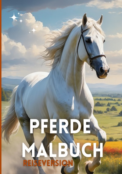 'Cover von Pferde Malbuch | A5 Reiseversion | Mandalas | Pferdemotive | Landschaften'-Cover