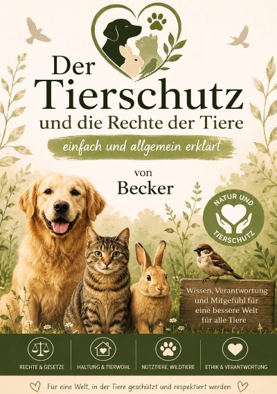 'Cover von Der Tierschutz und die Rechte der Tiere einfach und allgemein erklärt'-Cover