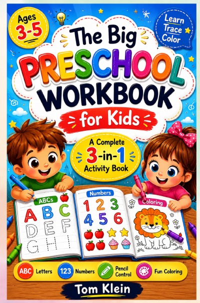 'Cover von The Big Preschool Workbook for Kids'-Cover