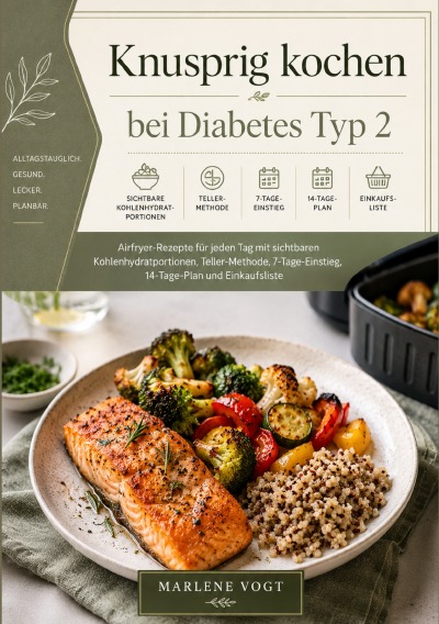 'Cover von Knusprig kochen bei Diabetes Typ 2'-Cover