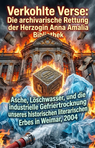 'Cover von Verkohlte Verse: Die archivarische Rettung der Herzogin Anna Amalia Bibliothek'-Cover