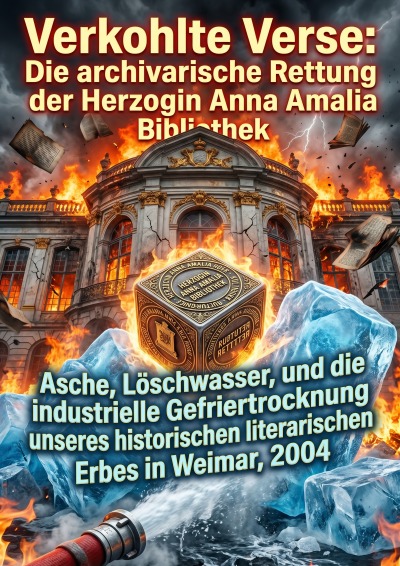 'Cover von Verkohlte Verse: Die archivarische Rettung der Herzogin Anna Amalia Bibliothek'-Cover