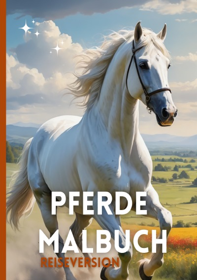 'Cover von Pferde Malbuch | A5 Reiseversion | Mandalas | Pferdemotive | Landschaften'-Cover