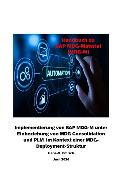 'Cover von Implementierungshandbuch  zu SAP MDG-M unter Einbeziehung von MDG Consolidation und PLM  im Kontext einer MDG-Deployment-Struktur'-Cover