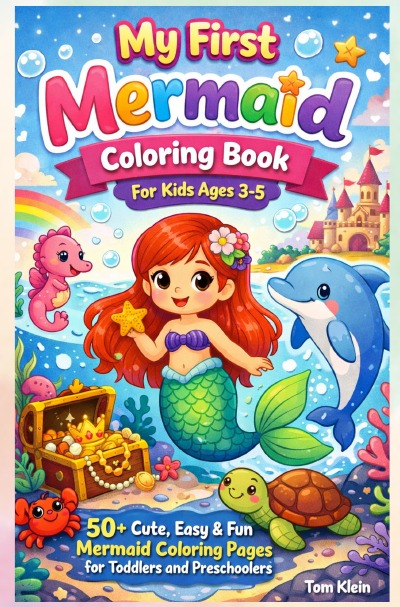 'Cover von My First Mermaid Coloring Book for Kids Ages 3–5'-Cover