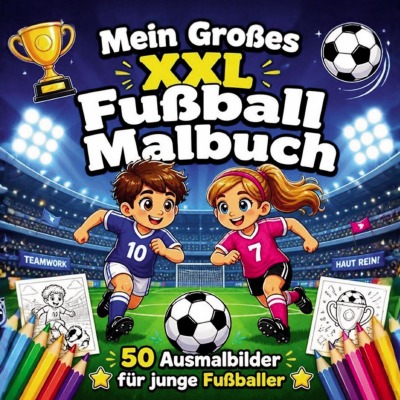 'Cover von Mein Grosses XXL Fussball Malbuch'-Cover