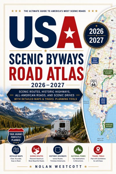 'Cover von USA Scenic Byways Road Atlas 2026-2027'-Cover