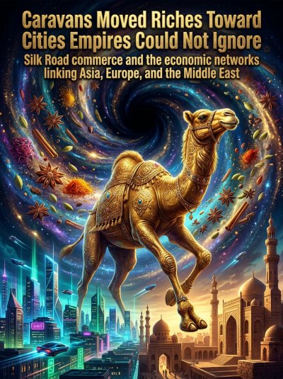 'Cover von Caravans Moved Riches Toward Cities Empires Could Not Ignore'-Cover