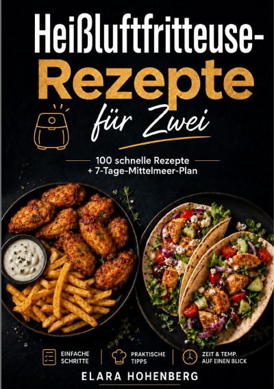 'Cover von Heißluftfritteuse-Rezepte für Zwei'-Cover