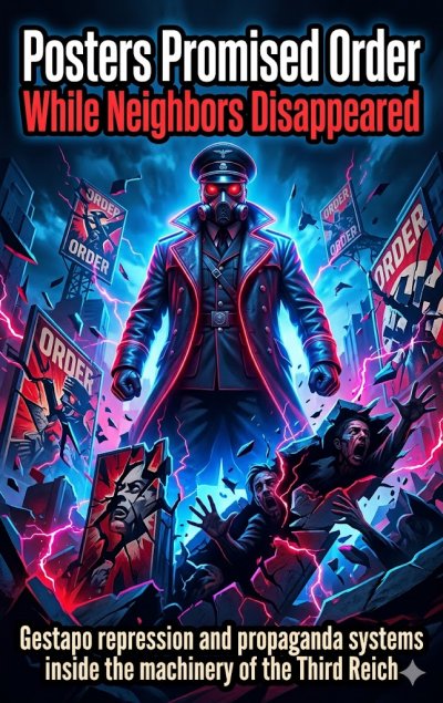 'Cover von Posters Promised Order While Neighbors Disappeared'-Cover