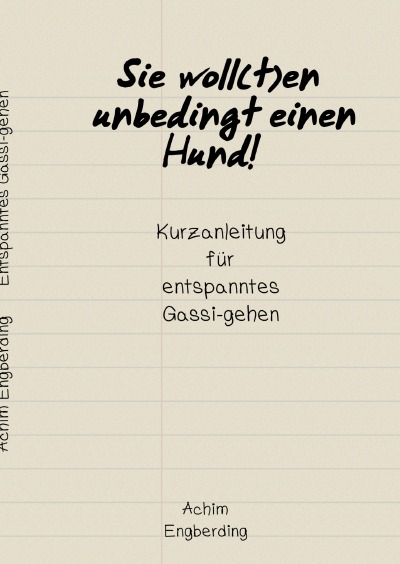 'Cover von Sie woll(t)en unbedingt einen Hund!'-Cover