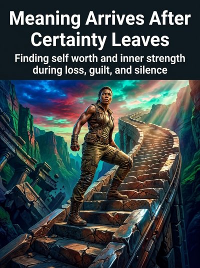 'Cover von Meaning Arrives After Certainty Leaves'-Cover