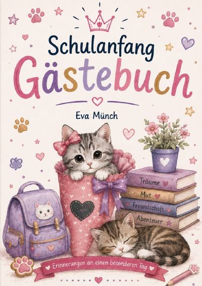 'Cover von Gästebuch Schulanfang Thema Katzen'-Cover