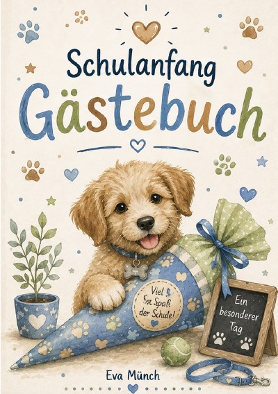 'Cover von Gästebuch Schulanfang Thema Hunde'-Cover