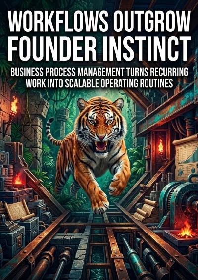'Cover von Workflows Outgrow Founder Instinct'-Cover